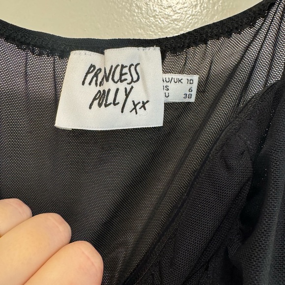 Princess Polly Black Ruched Camisole - Picture 2 of 3